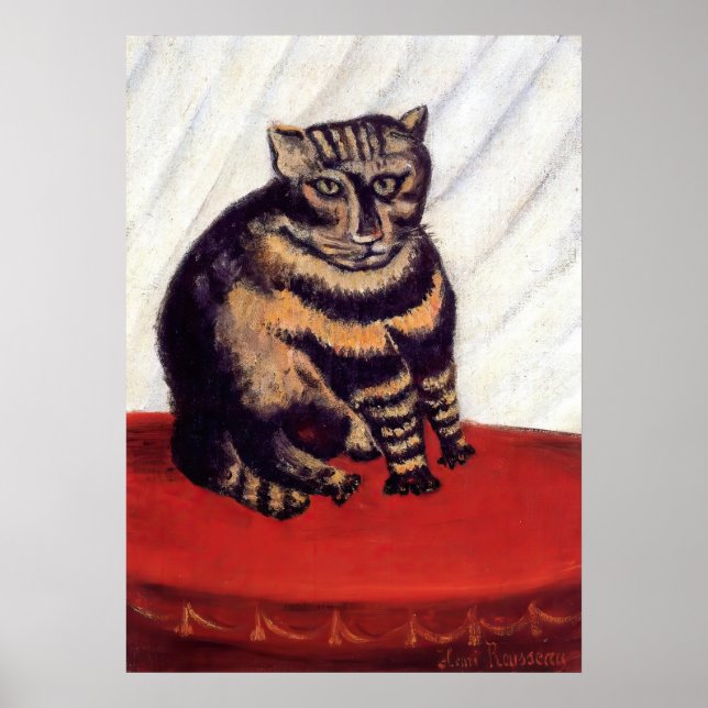 Henri Rousseau - The Tabby Poster (Front)