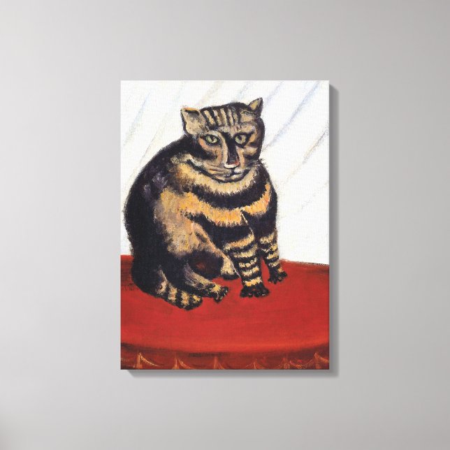 Henri Rousseau - The Tiger Cat ( Le Chat Tigre ) Canvas Print (Front)