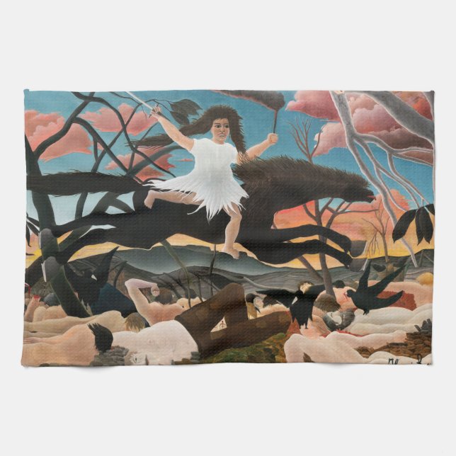 Henri Rousseau - The War Kitchen Towel (Horizontal)