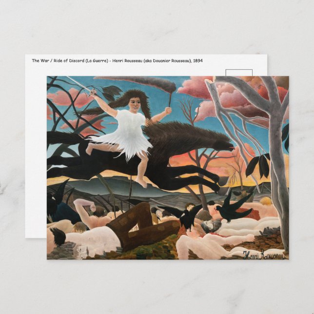 Henri Rousseau - The War Postcard (Front/Back)