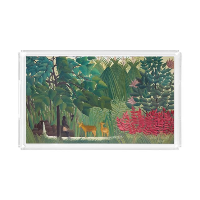 Henri Rousseau - The Waterfall Acrylic Tray (Front)