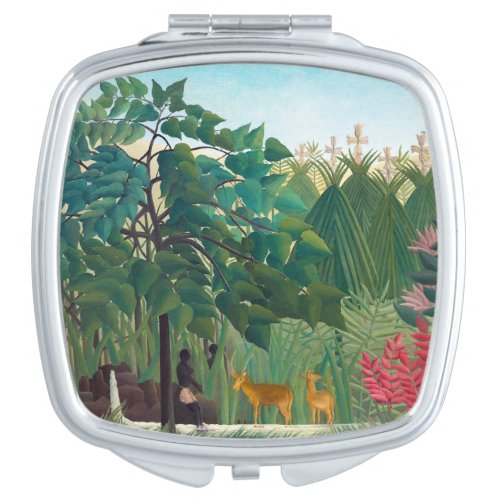 Henri Rousseau _ The Waterfall Compact Mirror