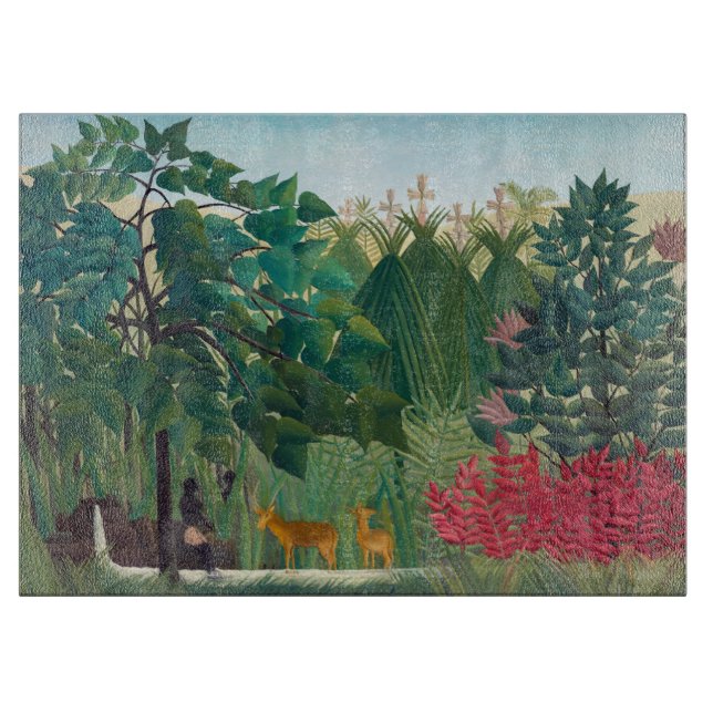 Henri Rousseau - The Waterfall Cutting Board (Front)
