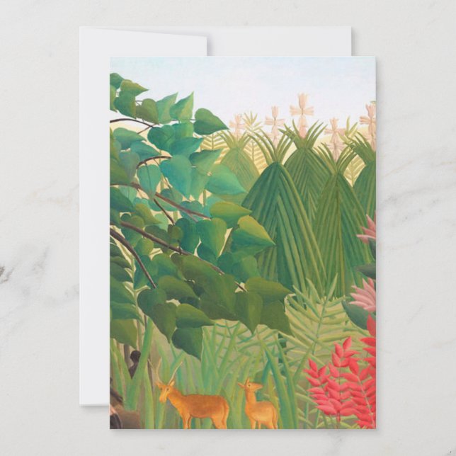 Henri Rousseau - The Waterfall Invitation (Front)