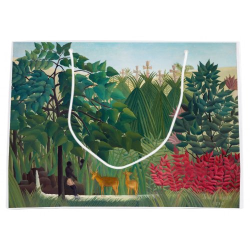 Henri Rousseau _ The Waterfall Large Gift Bag