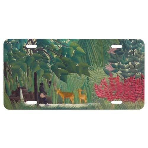 Henri Rousseau _ The Waterfall License Plate