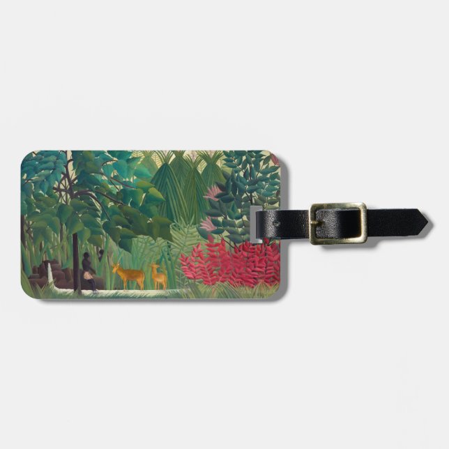 Henri Rousseau - The Waterfall Luggage Tag (Front Horizontal)