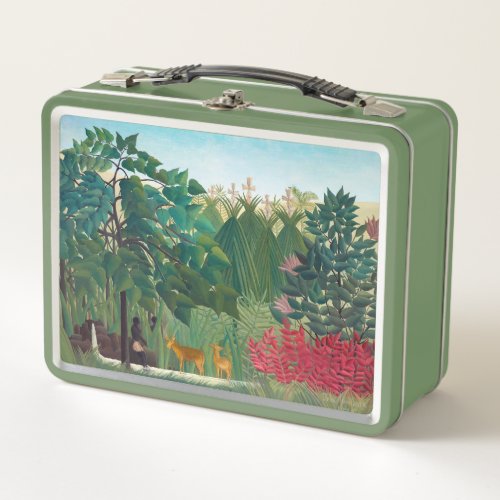 Henri Rousseau _ The Waterfall Metal Lunch Box