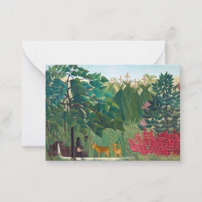 Henri Rousseau - The Waterfall Note Card (Front)