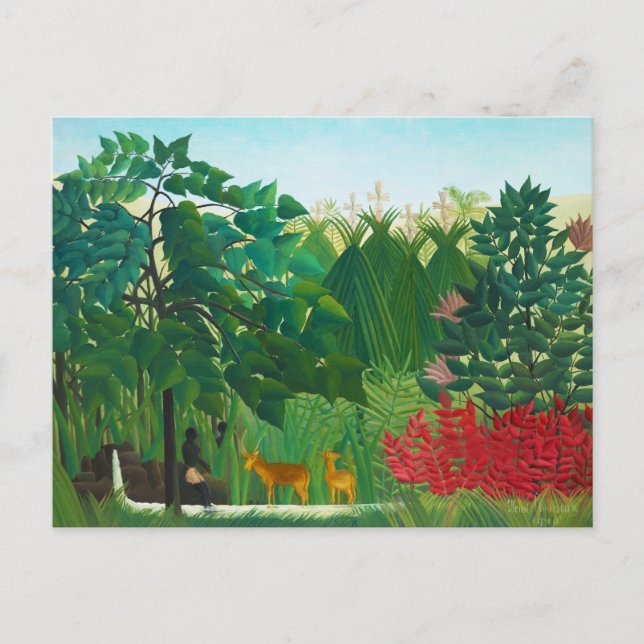 Henri Rousseau The Waterfall Postcard (Front)