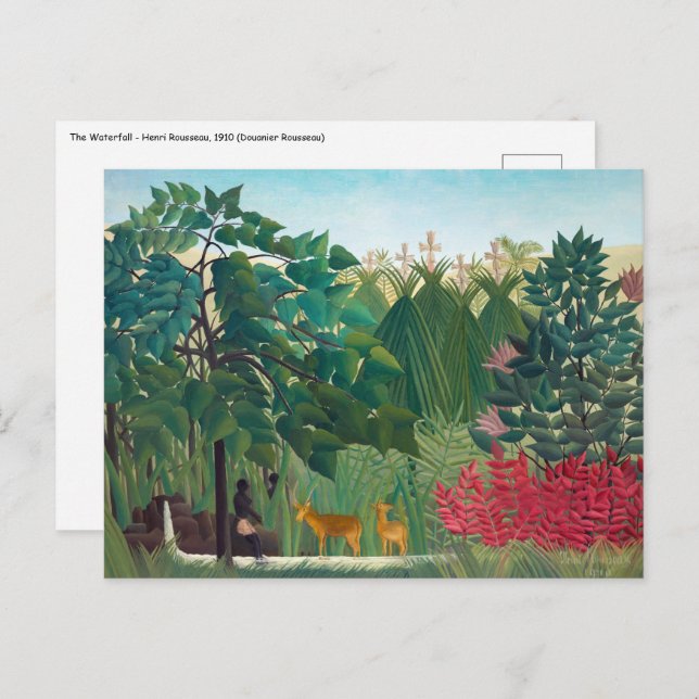 Henri Rousseau - The Waterfall Postcard (Front/Back)