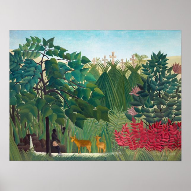 Henri Rousseau - The Waterfall Poster (Front)