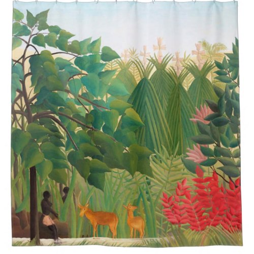 Henri Rousseau _ The Waterfall Shower Curtain