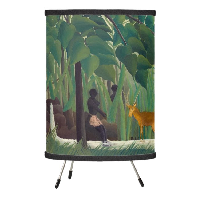 Henri Rousseau - The Waterfall Tripod Lamp (Left)