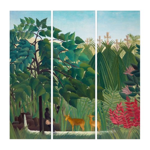 Henri Rousseau _ The Waterfall Triptych