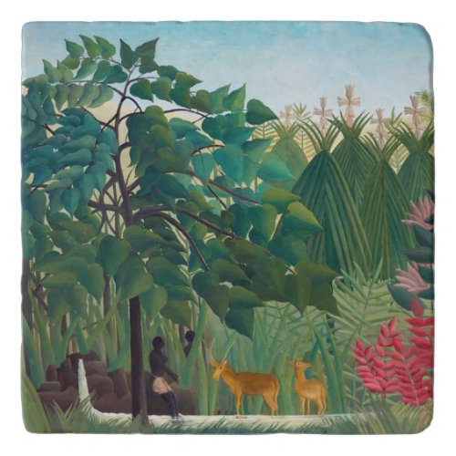 Henri Rousseau _ The Waterfall Trivet