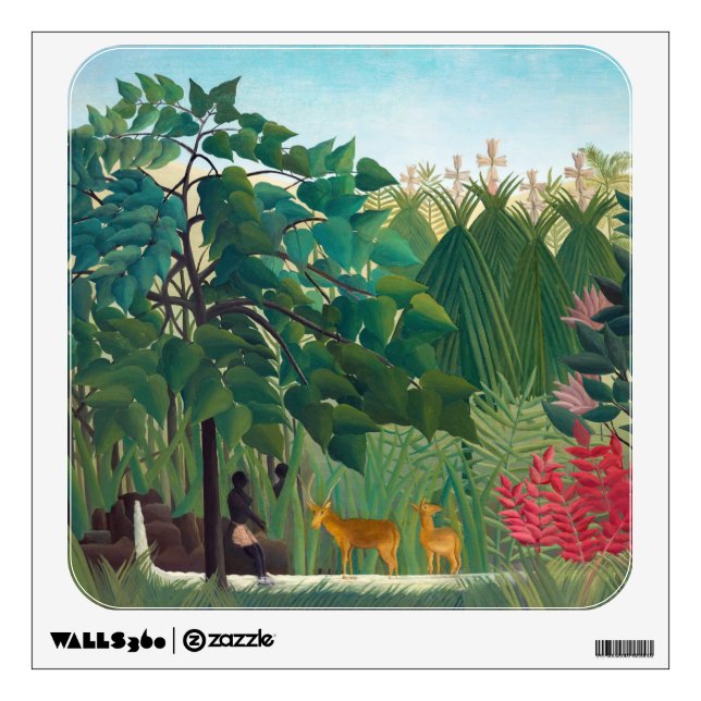 Henri Rousseau - The Waterfall Wall Decal (Front)