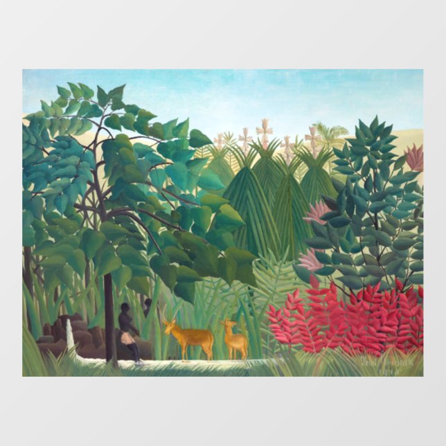 Henri Rousseau - The Waterfall Window Cling (Sheet)