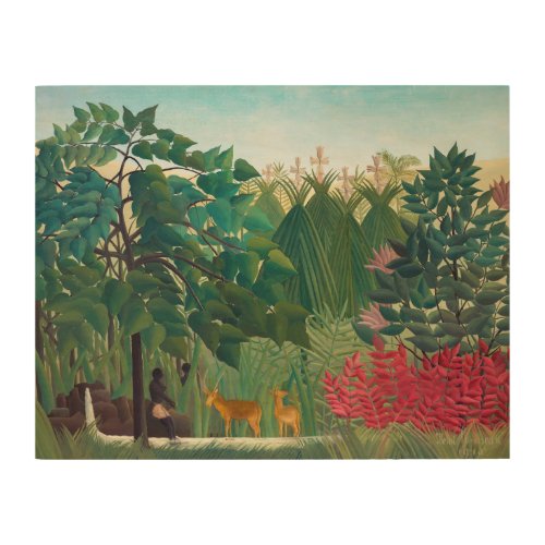 Henri Rousseau _ The Waterfall Wood Wall Art