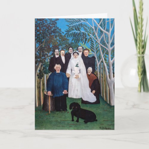 Henri Rousseau _ The Wedding Party Card
