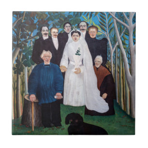 Henri Rousseau - The Wedding Party Ceramic Tile