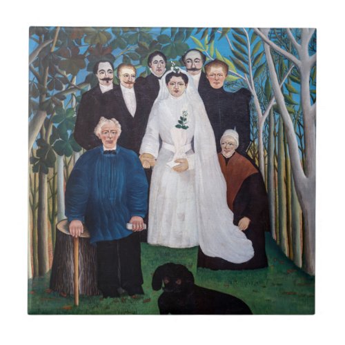 Henri Rousseau _ The Wedding Party Ceramic Tile