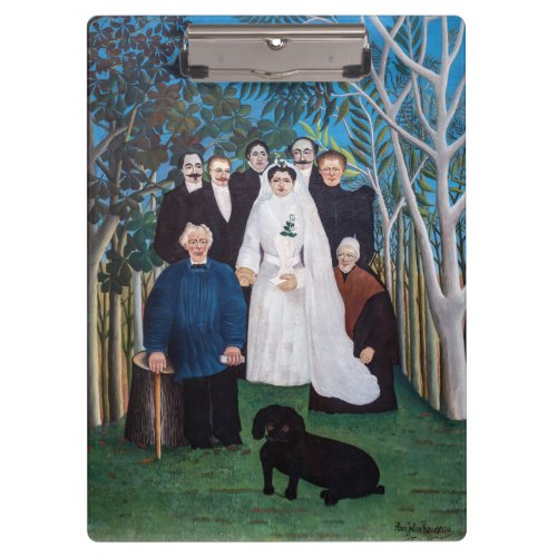 Henri Rousseau _ The Wedding Party Clipboard