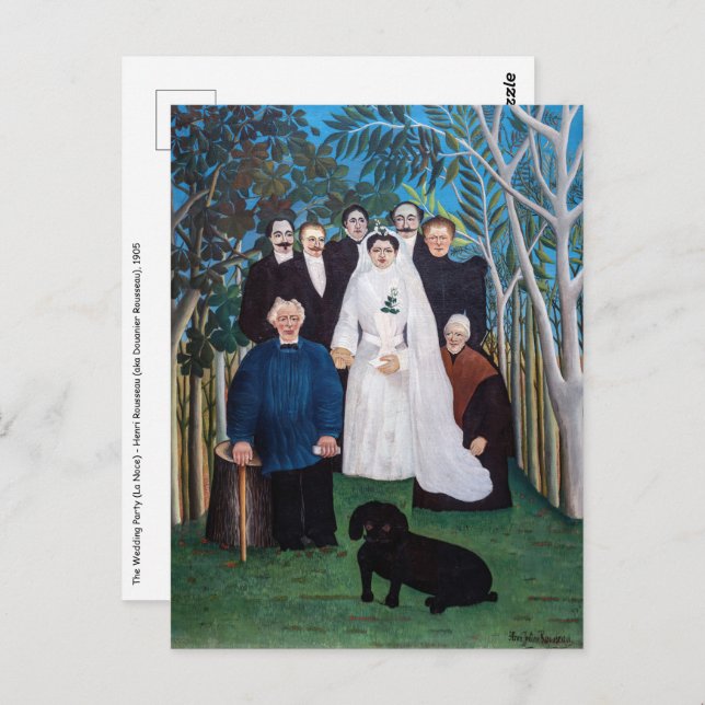 Henri Rousseau - The Wedding Party Postcard (Front/Back)