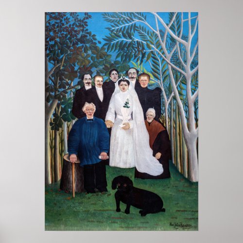 Henri Rousseau _ The Wedding Party Poster