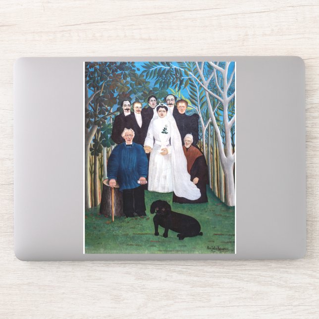 Henri Rousseau - The Wedding Party Sticker (Computer)