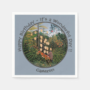 Henri Rousseau Tiger & Bull Party Items Collection Napkins
