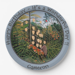 Henri Rousseau Tiger & Bull Party Items Collection Paper Plates