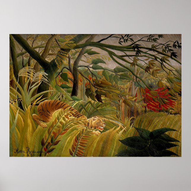 Henri Rousseau - Tiger in a Tropical Storm Poster (Front)