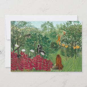 Henri Rousseau - Tropical Forest with Monkeys Thank You Card
