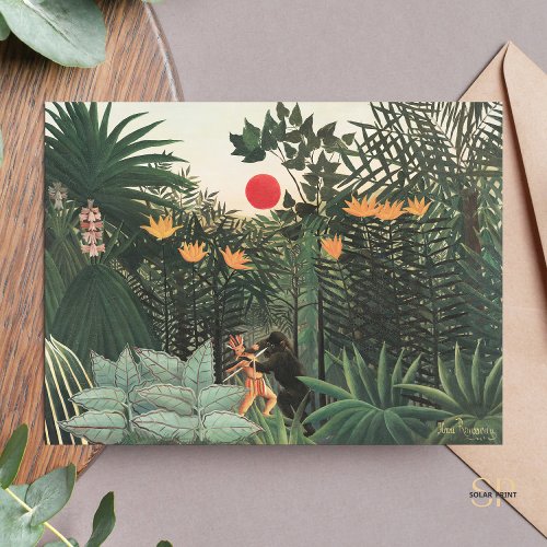 Henri Rousseau Tropical Landscape Postcard