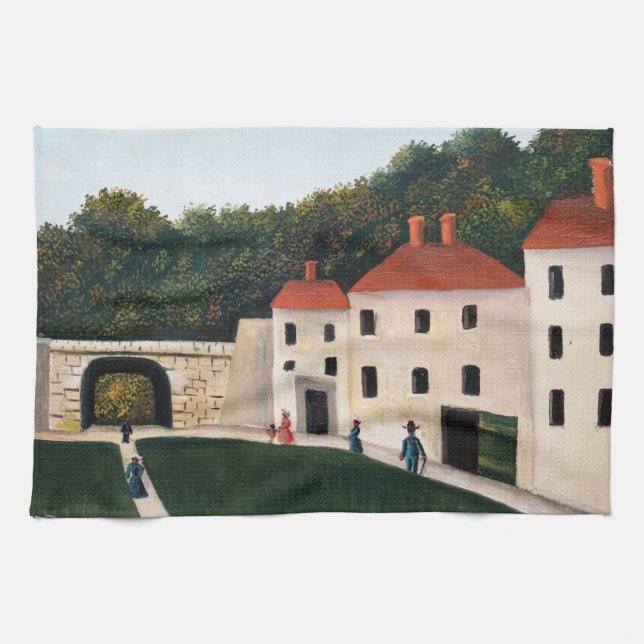 Henri Rousseau - Walkers in a Park Kitchen Towel (Horizontal)