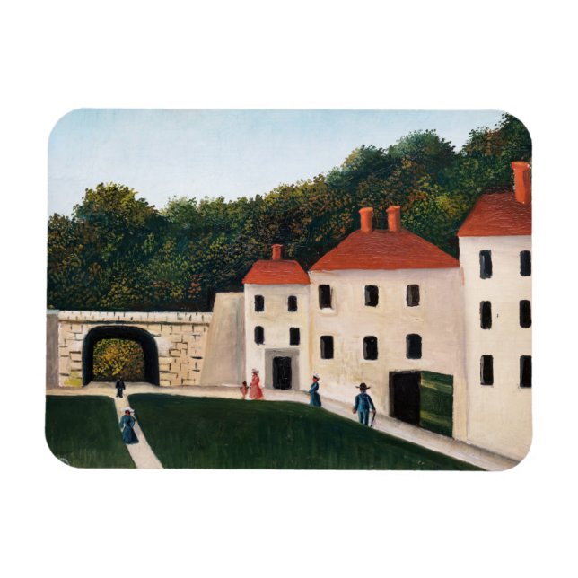 Henri Rousseau - Walkers in a Park Magnet (Horizontal)