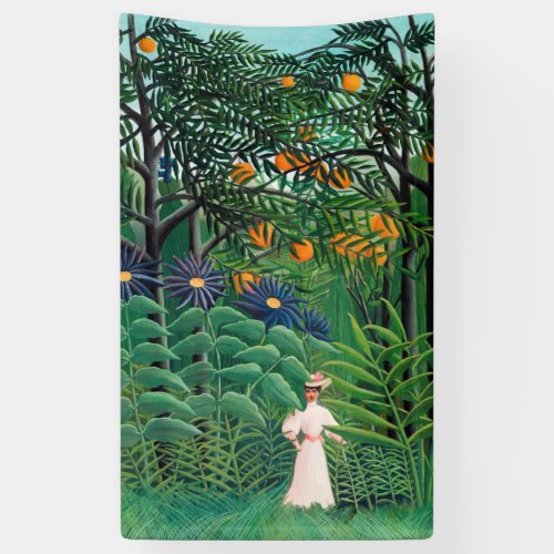 Henri Rousseau _ Woman Walking in an Exotic Forest Banner