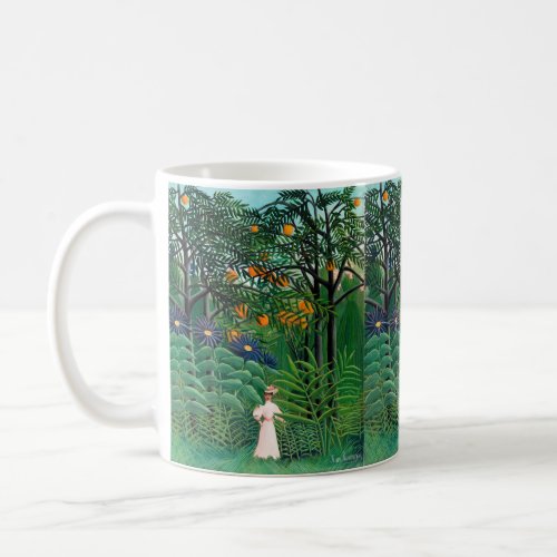 Henri Rousseau _ Woman Walking in an Exotic Forest Coffee Mug