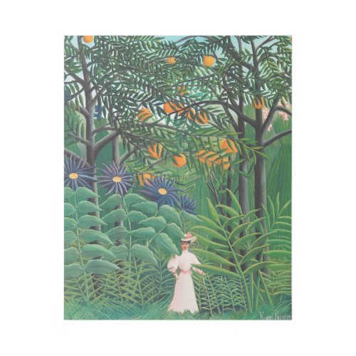 Henri Rousseau _ Woman Walking in an Exotic Forest Gallery Wrap