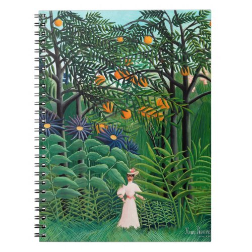 Henri Rousseau _ Woman Walking in an Exotic Forest Notebook