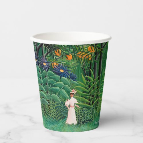 Henri Rousseau _ Woman Walking in an Exotic Forest Paper Cups