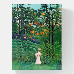 Henri Rousseau - Woman Walking in an Exotic Forest Paperweight