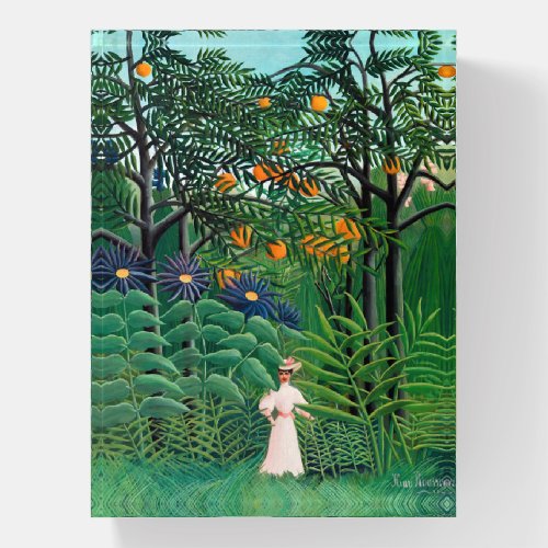 Henri Rousseau _ Woman Walking in an Exotic Forest Paperweight