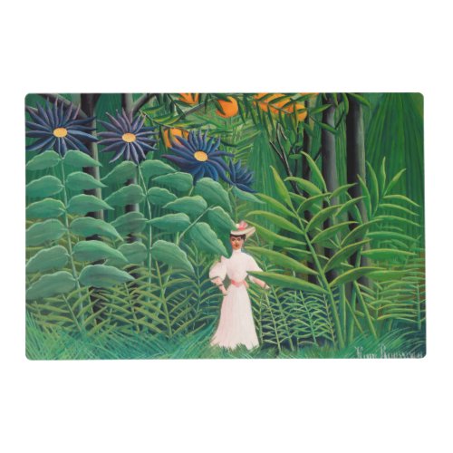 Henri Rousseau _ Woman Walking in an Exotic Forest Placemat