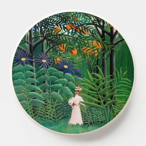 Henri Rousseau _ Woman Walking in an Exotic Forest PopSocket