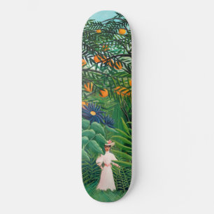 Henri Rousseau - Woman Walking in an Exotic Forest Skateboard
