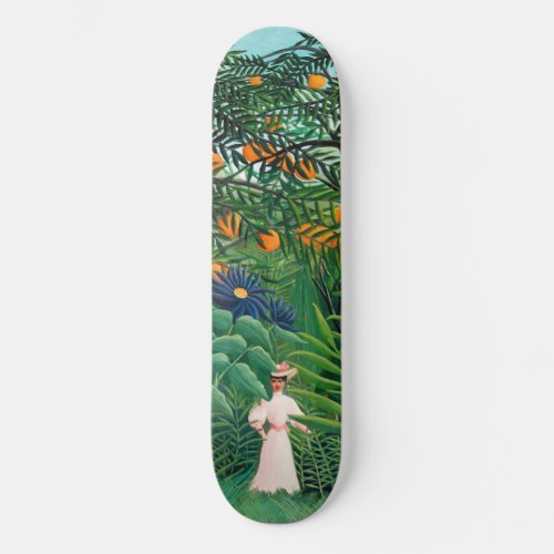 Henri Rousseau _ Woman Walking in an Exotic Forest Skateboard