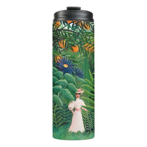 Henri Rousseau _ Woman Walking in an Exotic Forest Thermal Tumbler