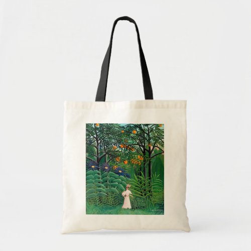 Henri Rousseau _ Woman Walking in an Exotic Forest Tote Bag